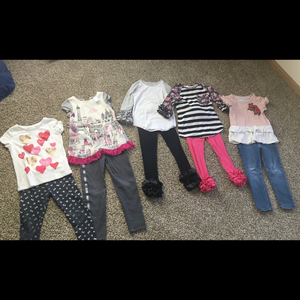 Bundle of X5 Girl’s Outfits! Size 6-6x